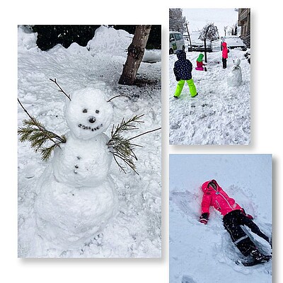 Unsere Kids vom Häppi Päpi Kinderclub haben den ️Schneefall genutzt und gleich einen ️Schneemann gebaut, einen Schneeengel ausprobiert und eine Schneeballschlacht gemacht.